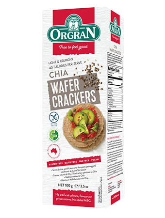 Orgran Multigrain Wafer Cracker with Chia