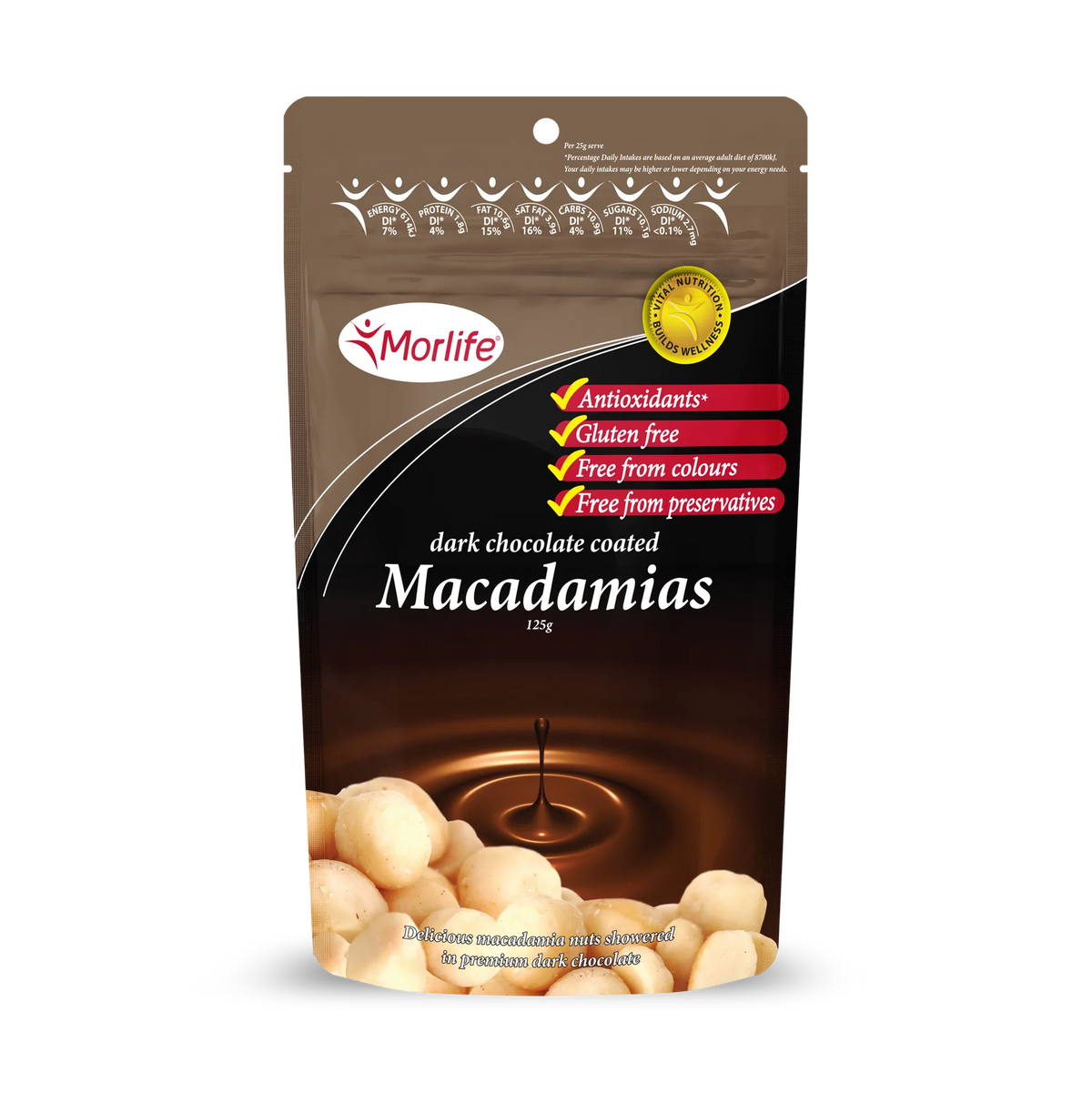 Morlife Chocolate Macadamia Nuts