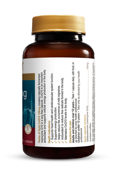 Herbs of Gold - Co Q10 150 Max