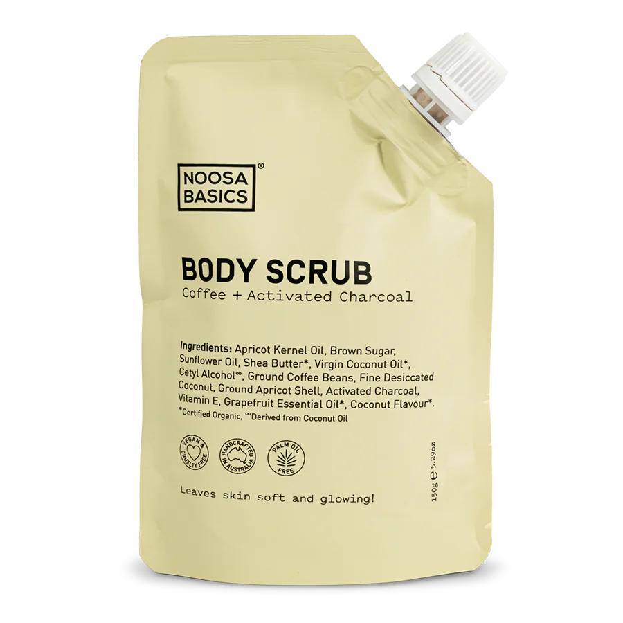 Noosa Basics Body Scrub Coffee And Activated Charcoal