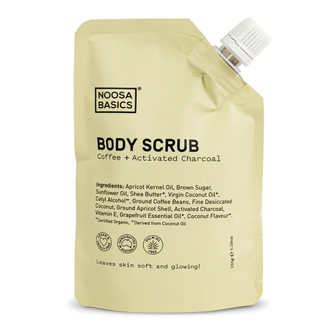 Noosa Basics Body Scrub Coffee And Activated Charcoal