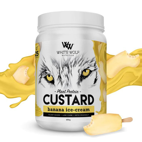 White Wolf Nutrition Plant Protein Custard Banana Ice Cream