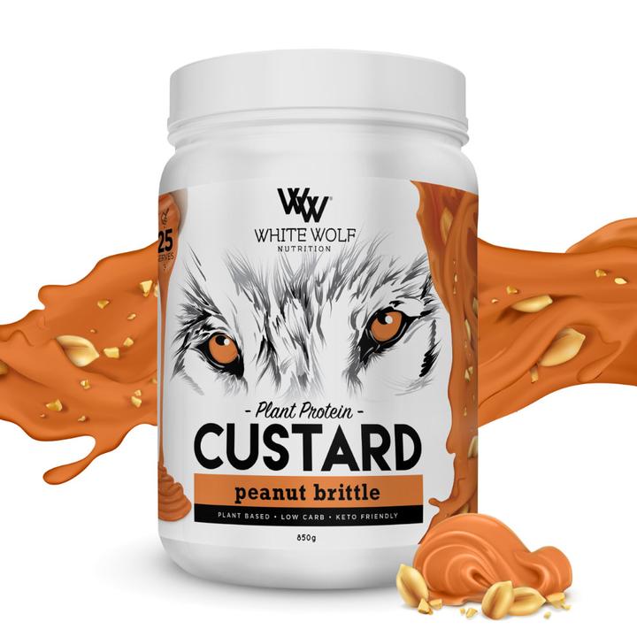 White Wolf Nutrition Plant Protein Custard Peanut Brittle