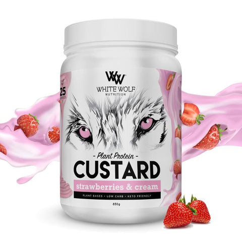 White Wolf Nutrition Plant Protein Custard Strawberries & Cream