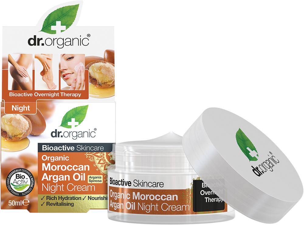 Dr Organic Night Cream Organic Moroccan Argan Oil