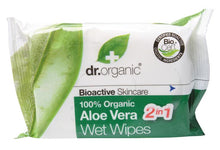 Dr Organic Wipes Organic Aloe Vera