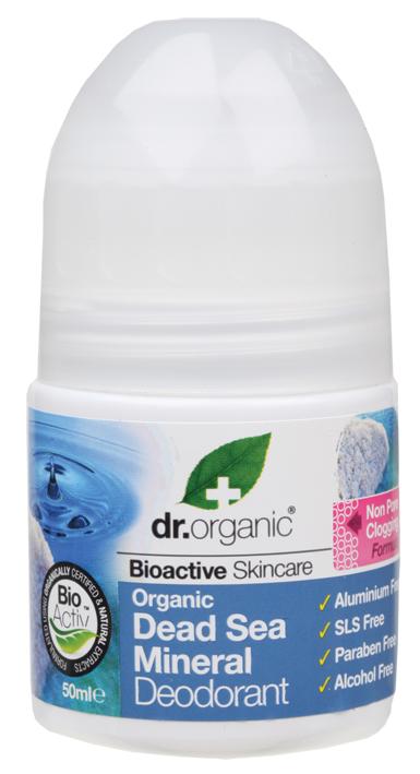 DR ORGANIC Roll-on Deodorant Organic Dead Sea Mineral