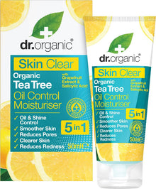Dr Organic Oil Control Moisturiser Skin Clear Organic Tea Tree