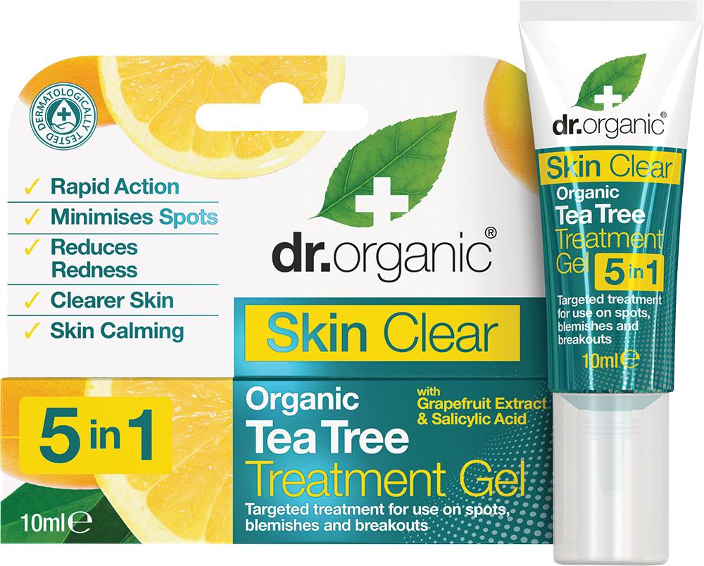 Dr Organic Treatment Gel Skin Clear Organic Tea Tree