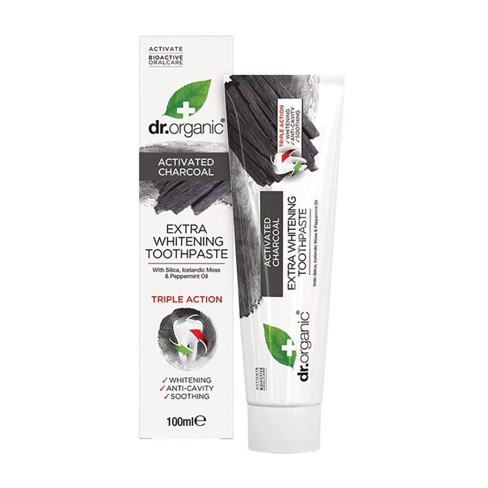 Dr Organic Toothpaste (Whitening) Activated Charcoal