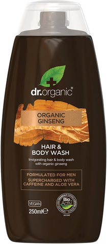DR ORGANIC Men's Hair & Body Wash Organic Ginseng