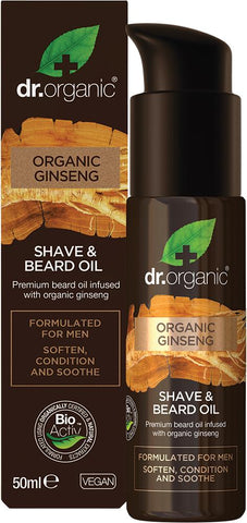 DR ORGANIC Men's Shave & Beard Oil Organic Ginseng