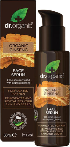 DR ORGANIC Men's Face Serum Organic Ginseng
