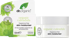 Dr Organic Fragrance Free Skin Moisturiser Organic Calendula