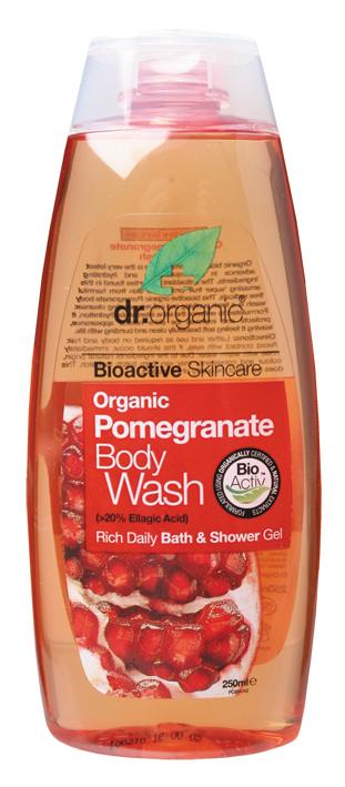 Dr Organic Body Wash Organic Pomegranate