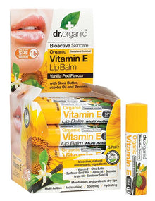 Dr Organic Lip Balm SPF 15 Organic Vitamin E