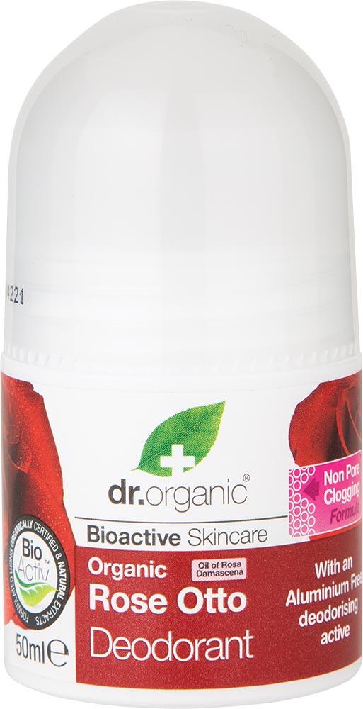 DR ORGANIC Roll-on Deodorant Organic Rose Otto