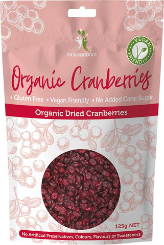 DR SUPERFOODS Dried Cranberries Organic