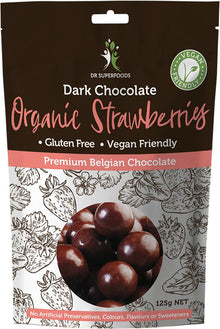 Dr Superfoods Strawberries Organic Dark Chocolate