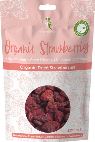 DR SUPERFOODS Dried Strawberries Organic