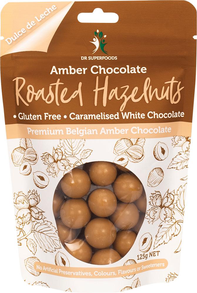 Dr Superfoods Roasted Hazelnuts Amber Chocolate
