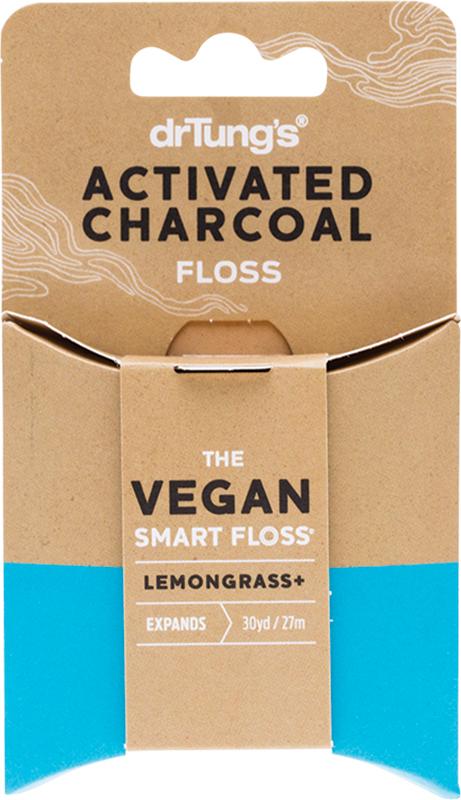 Dr Tungs Smart Dental Floss (Vegan) Activated Charcoal & Lemongrass