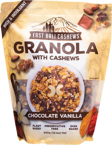 EAST BALI CASHEWS Granola Chocolate Vanilla