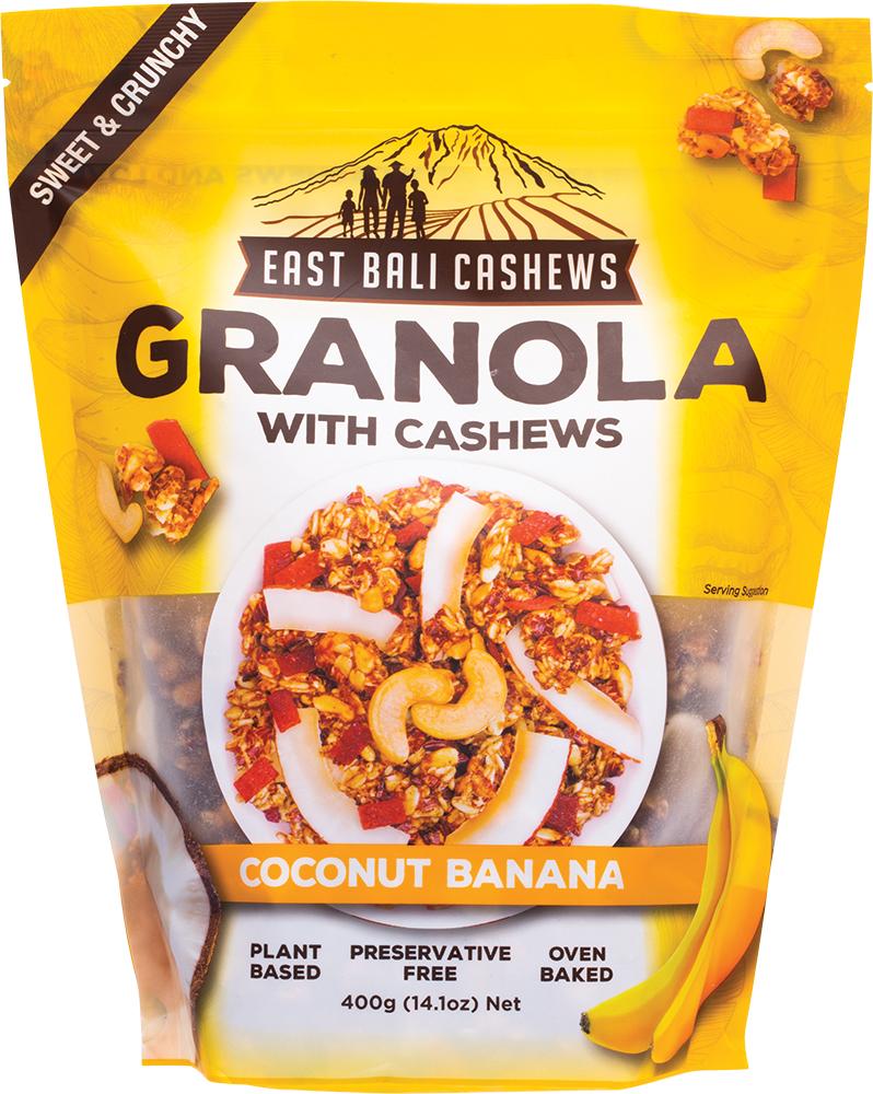 EAST BALI CASHEWS Granola Coconut Banana