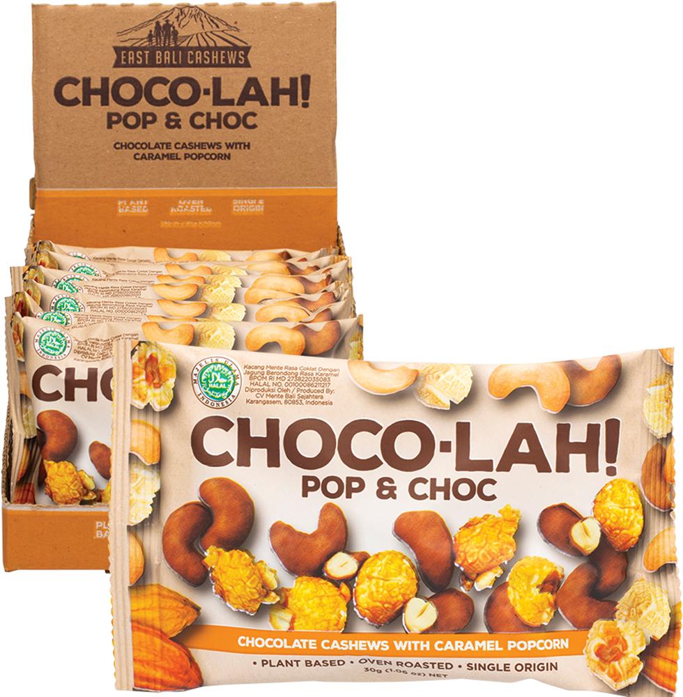 EAST BALI CASHEWS Choco-lah! Pop & Choc