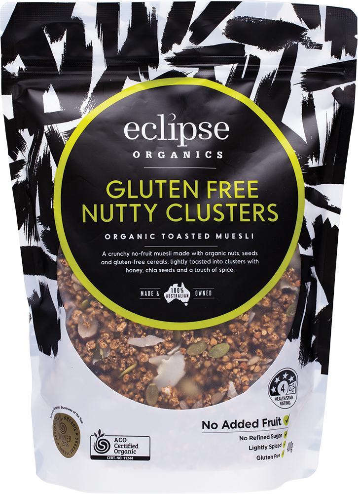 ECLIPSE ORGANICS Muesli Gluten Free Nutty Clusters