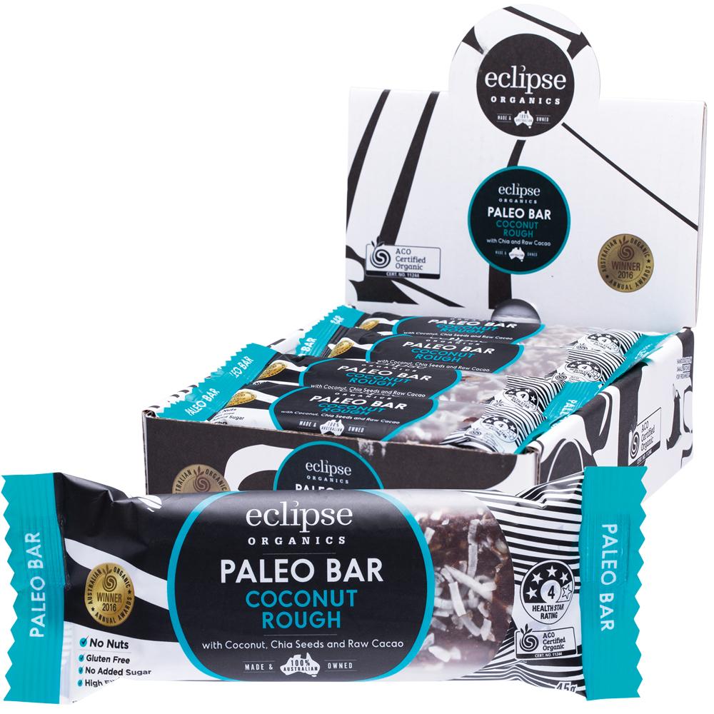 ECLIPSE ORGANICS Raw Paleo Bar Coconut Rough