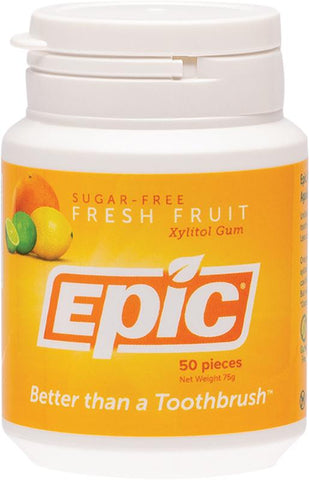 EPIC Xylitol Chewing Gum Fresh Fruit