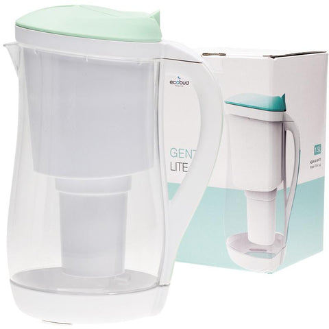 ECOBUD Gentoo Plastic Water Filter Jug Aqua & White