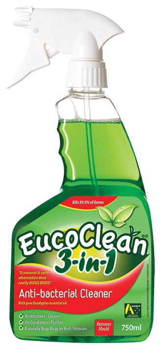EUCOCLEAN Anti-Bacterial Spray 3-in-1