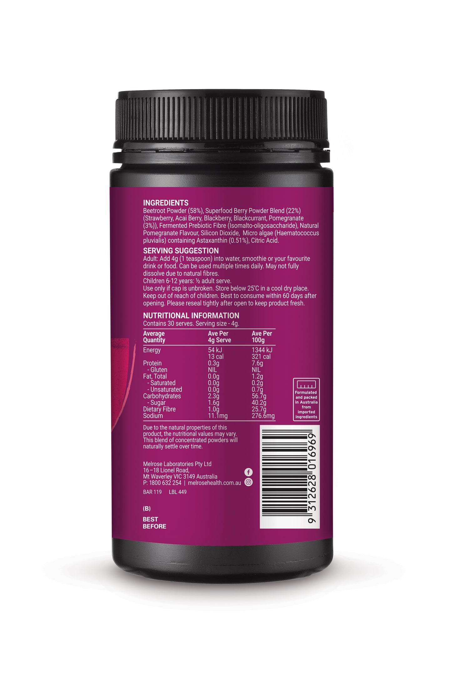 Melrose Essential Reds Powder