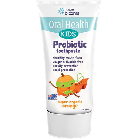 Blooms Kids Probiotic Toothpaste Organic Orange