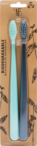 NFCO. Bio Toothbrush (Twin Pack) River Mint & Monsoon Mist