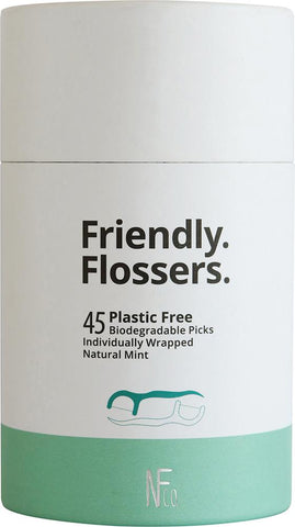 NFCO. Friendly Flossers (Bio Dental Picks) Natural Mint