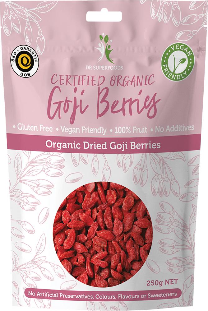 Dr Superfoods Dried Goji Berries Certified Organic