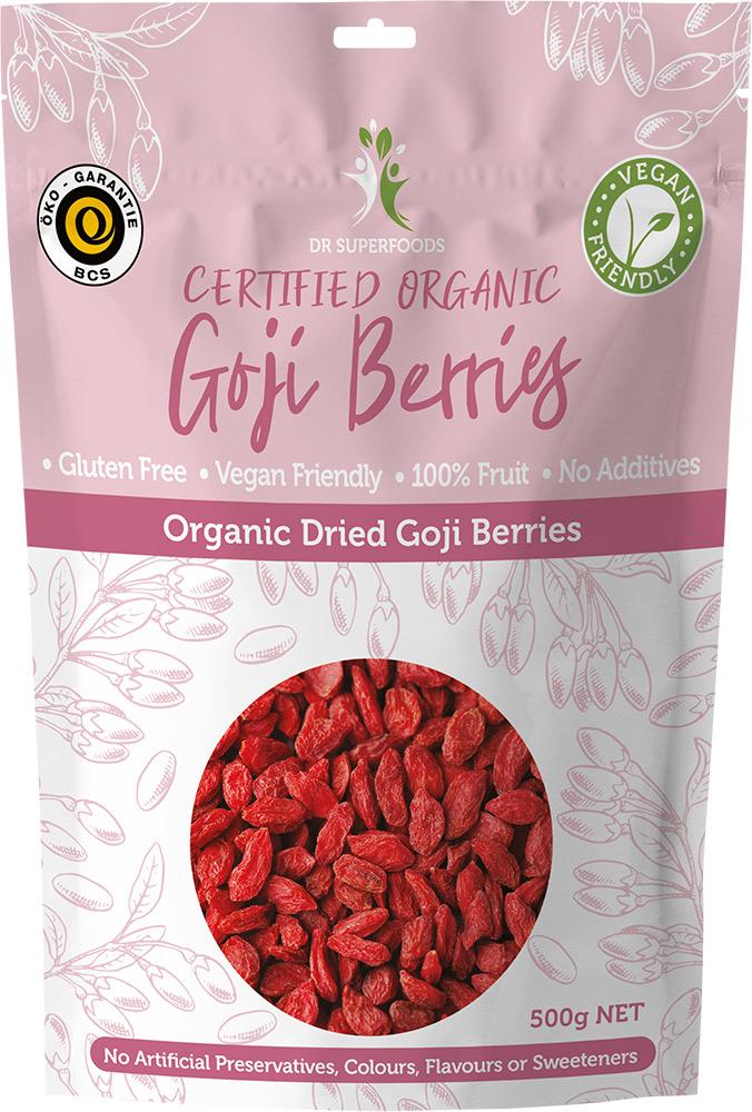 Dr Superfoods Dried Goji Berries Certified Organic