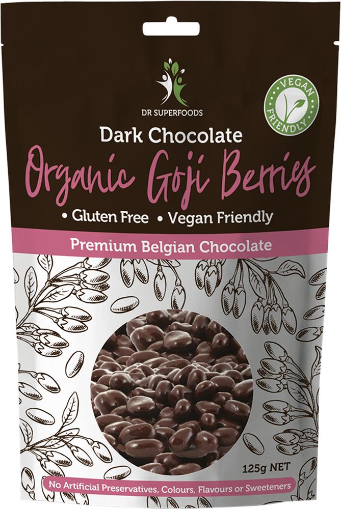 DR SUPERFOODS Goji Berries Organic Dark Chocolate