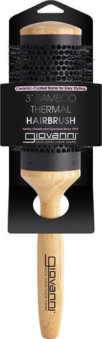 GIOVANNI Bamboo Hair Brush Thermal Ceramic Coated Barrel