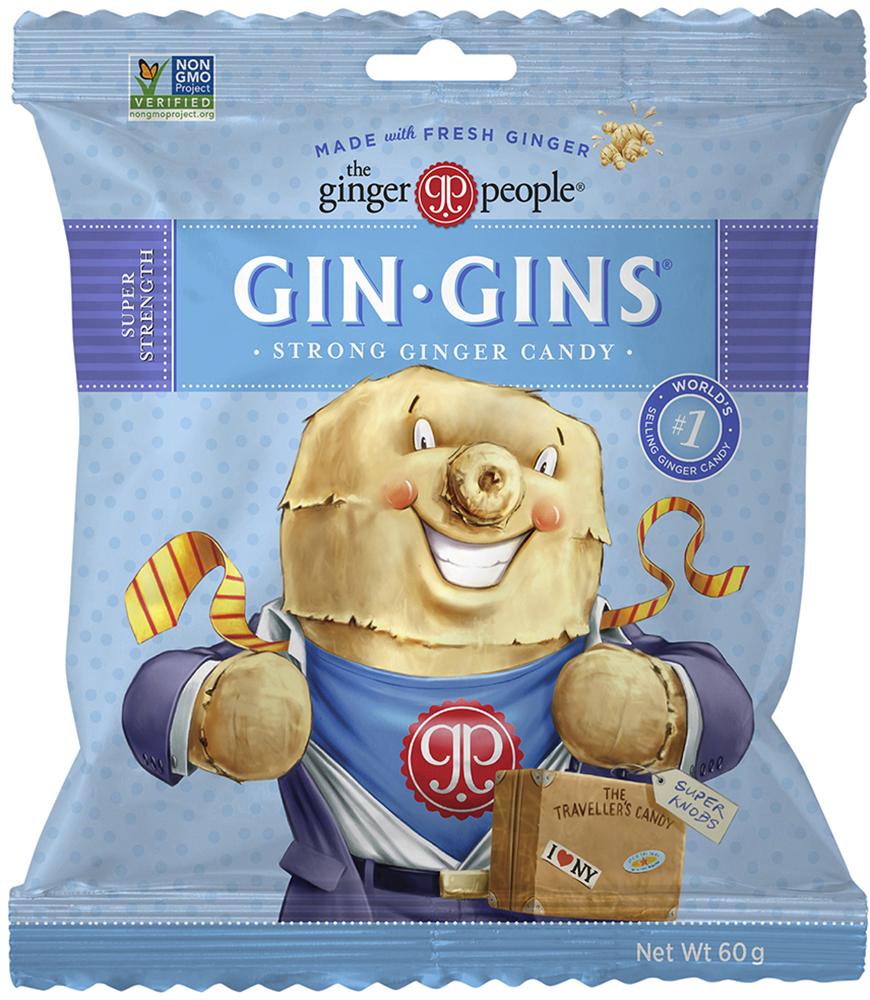 The Ginger People Gin Gins Ginger Candy Bag Super Strength