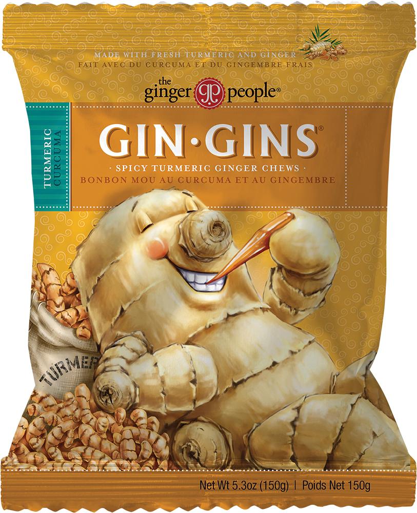 The Ginger People Gin Gins Ginger Candy Chewy Spicy Turmeric