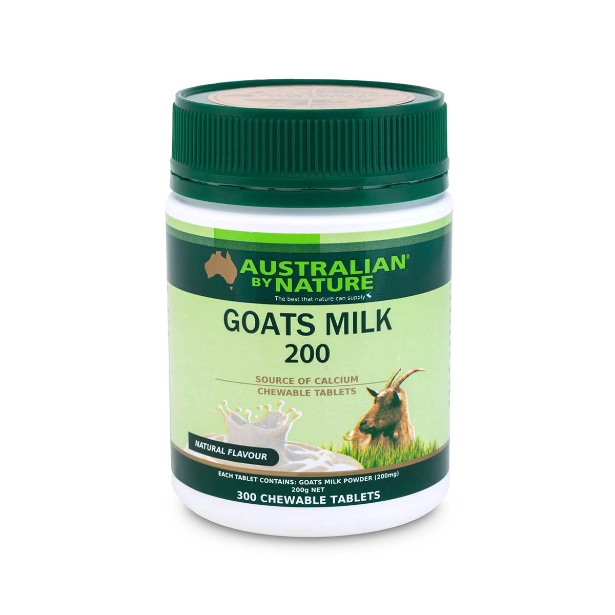Australian By Nature Goats Milk 200mg (Natural Flavour)
