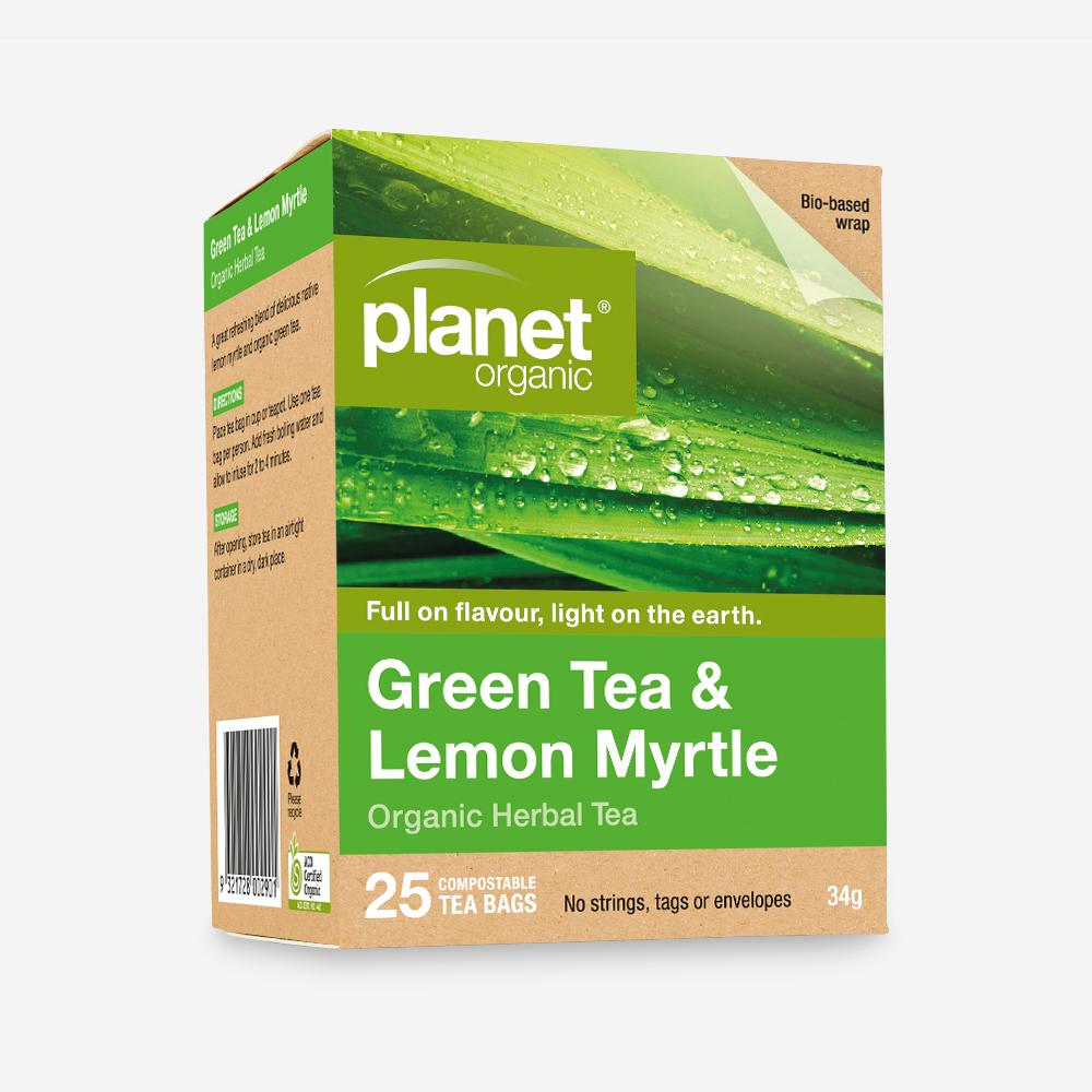 Planet Organic Herbal Tea Green & Lemon Myrtle