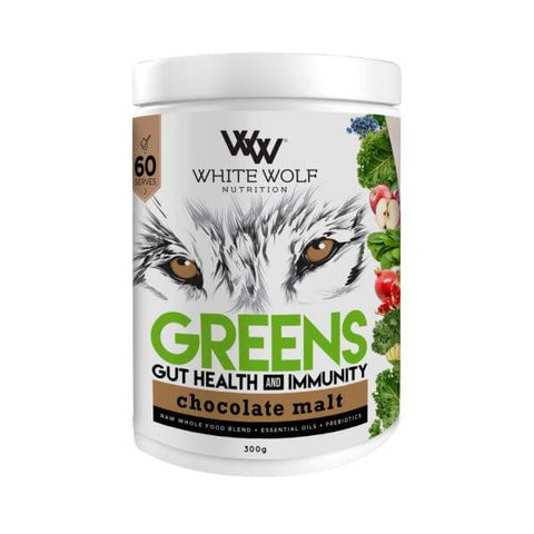 White Wolf Nutrition Greens Gut Health & Immunity Chocolate Malt