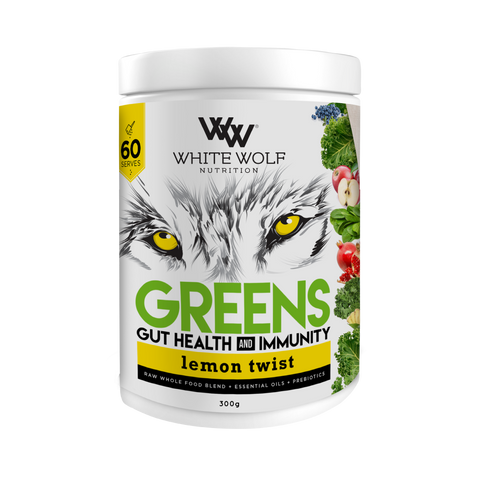 White Wolf Nutrition Greens Gut Health & Immunity Lemon Twist