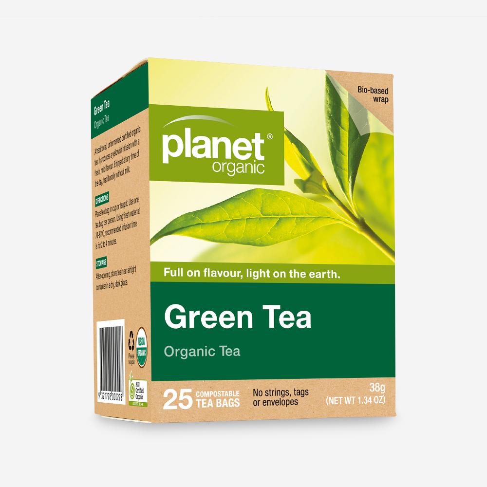 Planet Organic Tea Bags Green