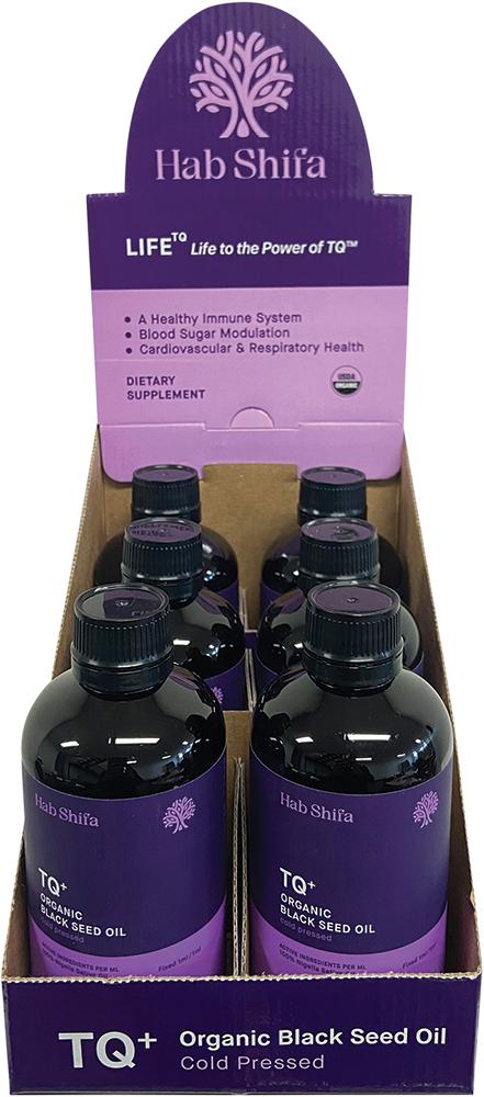 Hab Shifa TQ+ Organic Black Seed Oil Counter Display